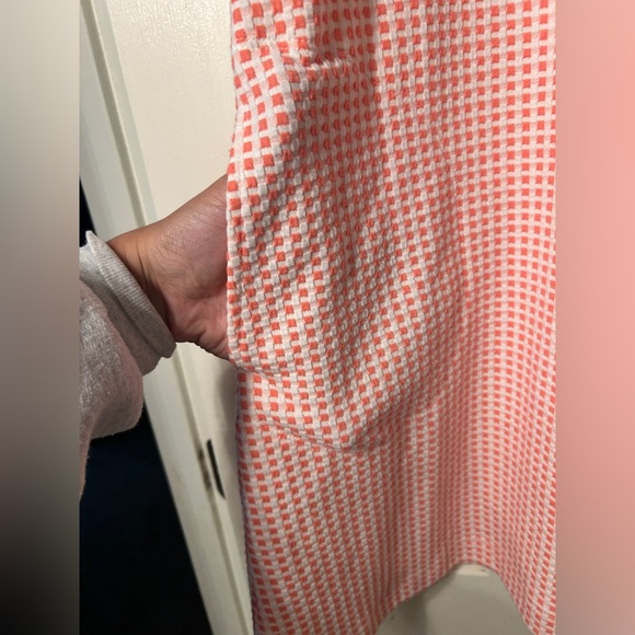 Lou & Grey Gingham Jacquard Halter Mini Pocket Dress Size Small - Picture 4 of 8